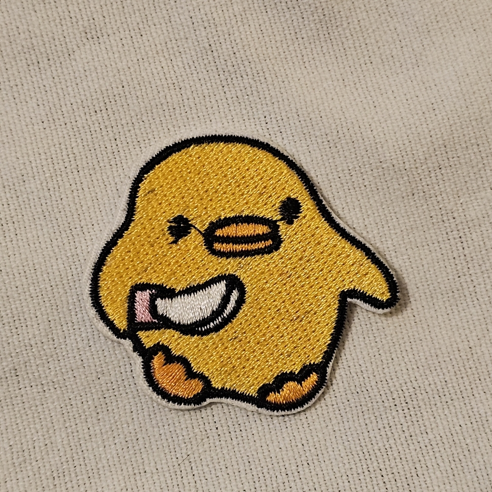 Lot 12 Chicken with Knife Meme Embroidered Iron-On Patch Applique